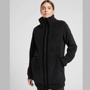 Athleta Tugga Coat Black Size Small